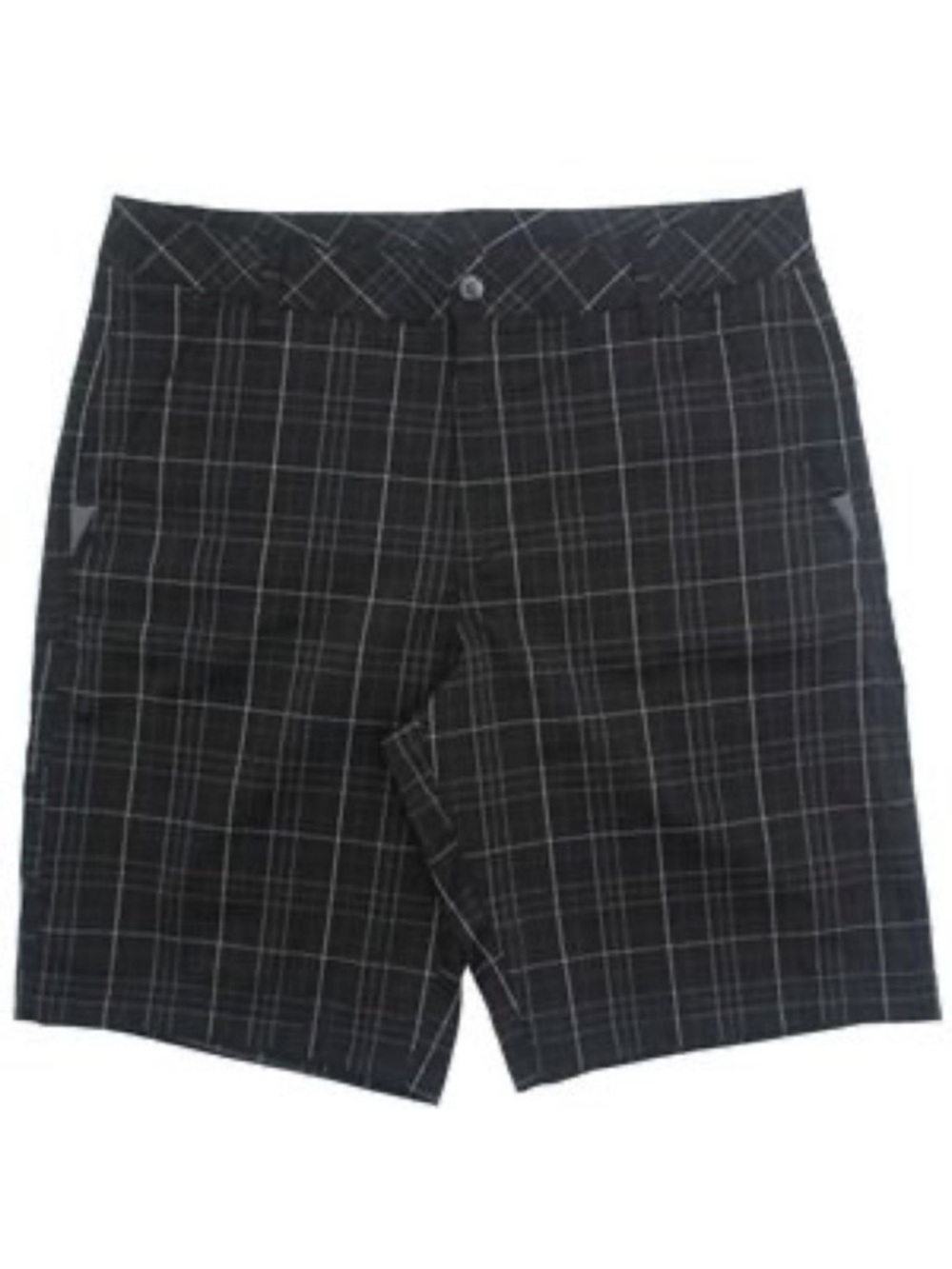⛳️ Fila Sport Golf Black Plaid Flat Front Shorts • Size 40 • Performance Stretch